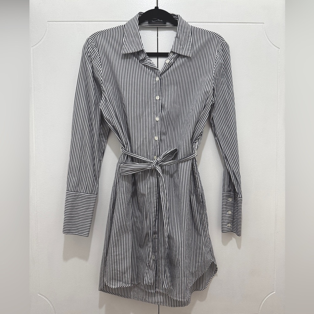 Back Cutout Shirtdress